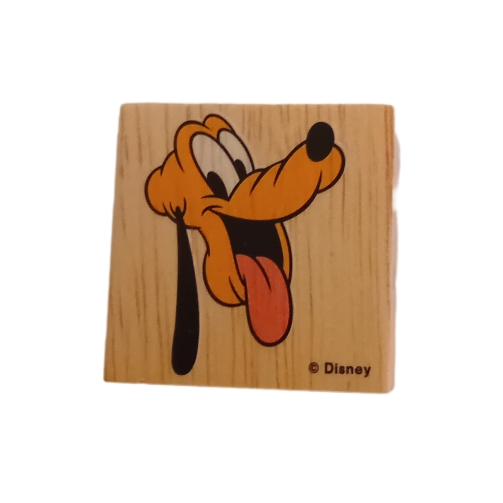 Disney Pluto Wooden Stamp